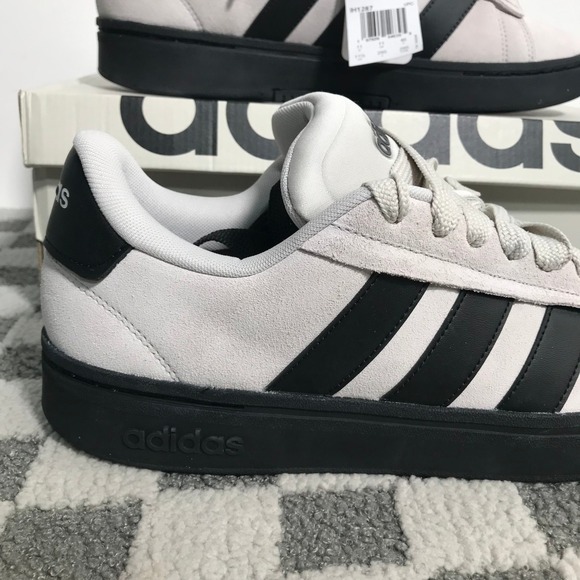 Adidas Grand Court Alpha 00s Tennis Shoes Men's 11.5 IH1287 Grey Black Sneakers - Picture 3 of 12